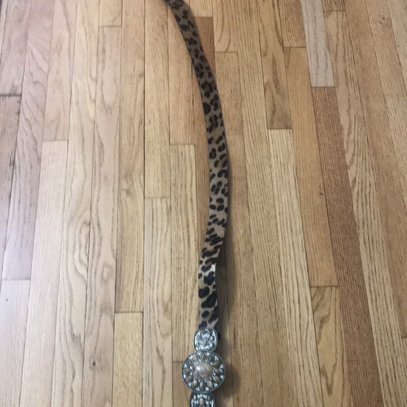 WCM Leopard Print Calf Hair sz S Belt main image 9